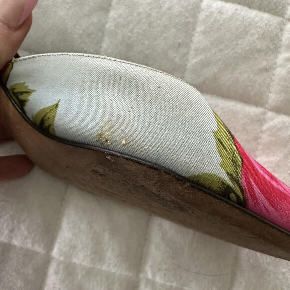 Kate Spade Pink Floral Heels - Picture 8 of 14